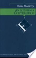 ¿EN QUE PIENSA LA LITERATURA?