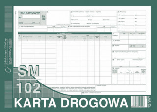 Karta Drogowa - samochód ciężarowy A4 SM/102 A4
