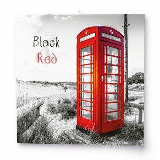 Black & Red 2022 - nástěnný kalendář