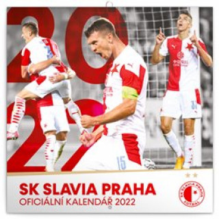 Kalendář 2022 poznámkový: SK Slavia Praha, 30 × 30 cm