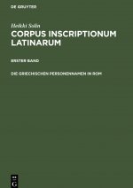 Die griechischen Personennamen in Rom