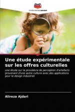 etude experimentale sur les offres culturelles