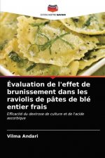 Evaluation de l'effet de brunissement dans les raviolis de pates de ble entier frais