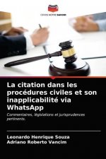 citation dans les procedures civiles et son inapplicabilite via WhatsApp