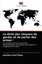 droit des citoyens de garder et de porter des armes