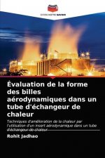 Evaluation de la forme des billes aerodynamiques dans un tube d'echangeur de chaleur