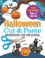 Halloween Cut and Paste Workbook for Preschool