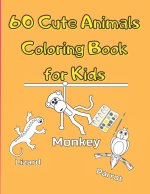 Cute Animals Coloring Book for Kids