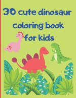 Cute dinosaur coloring book for kids