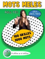 MOTS MELES 100 Grilles 3000 Mots Les Carnets de Jeux Cocktail Cerebral & Bon Bagay Gros Caracteres