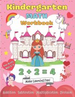 Kindergarden Math Workbook for Girls Age 5-7
