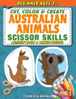 Australian Animals Scissor Skills