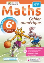 Cahier numérique iParcours Maths 6e (DVD enseignant monoposte) 2021