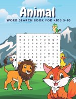 Animal Word Search Book For Kids 5-10