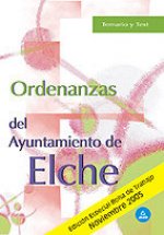 Ordenanzas del ayuntamiento de elche. Temario y test