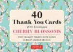 Cherry Blossoms, 40 Thank You Cards with Envelopes