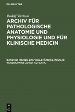 Hierzu Das Vollstandige Inhalts-Verzeichniss Zu Bd. XLI-LXXX.
