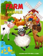 Farm Animals Coloring Book