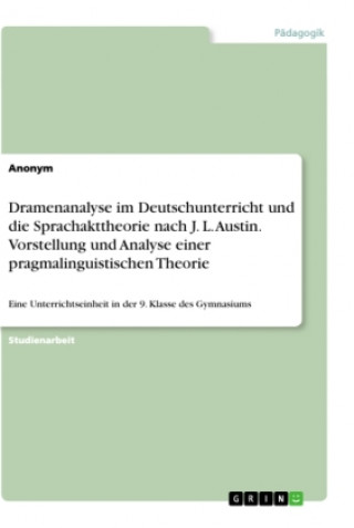 Dramenanalyse im Deutschunterricht und die Sprachakttheorie nach J. L. Austin. Vorstellung  und Analyse einer pragmalinguistischen Theorie