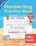 Handwriting Practice Book for Kids Ages 6-8
