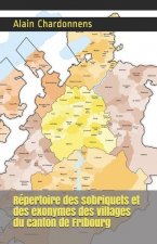 Repertoire des sobriquets et des exonymes des villages du canton de Fribourg