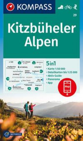 KOMPASS Wanderkarte 29 Kitzbüheler Alpen 1:50.000