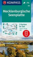 KOMPASS Wanderkarten-Set 865 Mecklenburgische Seenplatte (3 Karten) 1:60.000