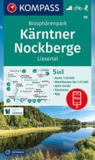 KOMPASS Wanderkarte 66 Biosphärenpark Kärntner Nockberge, Liesertal 1:50.000