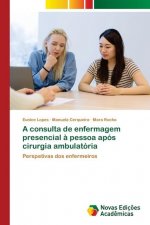 consulta de enfermagem presencial a pessoa apos cirurgia ambulatoria