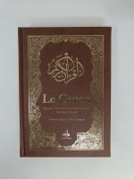 Le CORAN - Essai de traduction du Coran - Bilingue - 2 couleurs - Marron foncE ( couverture luxe et