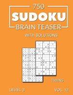750 Sudoku Brain Teaser Twins with solutions