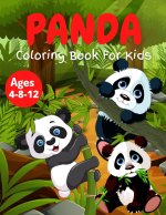Panda Coloring Book For Kids Ages 4-8-12