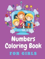Numbers Coloring Book For Girls