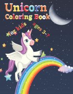 Unicorn Coloring Book for kids ages 3-7