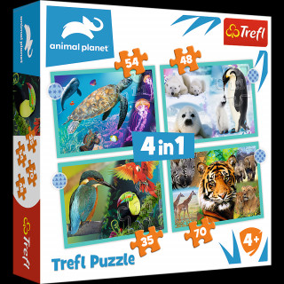 Puzzle Animal Planet: Záhadný svět zvířat 4v1