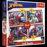 Puzzle Hrdinný Spiderman 4v1