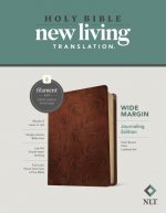 NLT Wide Margin Bible, Filament Enabled Edition (Red Letter, Leatherlike, Dark Brown Palm)