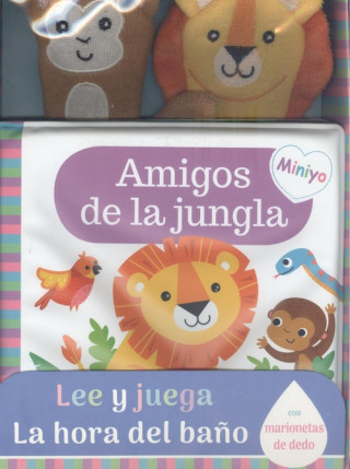 LIBRO BAÑO AMIGOS DE JUNGLA LEE Y JUEGA