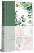 Biblia Rvr 1960 Letra Grande Tapa Dura Y Tela Verde Con Flores Tama?o Manual / B Ible Rvr 1960 Handy Size Large Print Hardcover Cloth with Green Flora