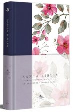 Biblia Rvr 1960 Letra Grande. Tapa Dura Tela Azul Púrpura Con Flores Tama?o Manu Al / Bible Rvr 1960 Handy Size Hardcover Cloth with Purple Blue Flowe
