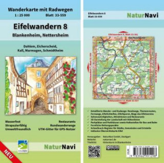 Eifelwandern 8 - Blankenheim, Nettersheim 1 : 25 000