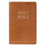 KJV Giant Print Bible Two-Tone Butterscotch Full Grain Leather
