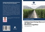 Verteilung der Sedimentpartikelgroesse bei Mikrobewasserungsfiltern