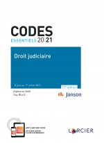 Code essentiel - Droit judiciaire 2021