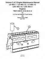 Volume 2 of 2 Engine Maintenance Manual LD 465-1 / LD 465-1C / LT 465-1C LDS-465-1A / LDS 465-2 Engines TM 9-2815-210-34-2-2