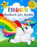 Einhorn malbuch fur Kinder im Alter von 4-8 Jahren