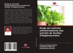 Etude de l'activité antimicrobienne des extraits de feuilles d'Aeglemarmelos