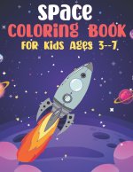 Space Coloring Book For Kids Ages 3--7