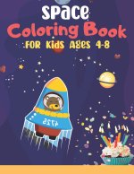 Space Coloring Book For Kids Ages 4-8