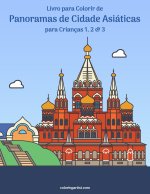 Livro para Colorir de Panoramas de Cidade Asiaticas para Criancas 1, 2 & 3